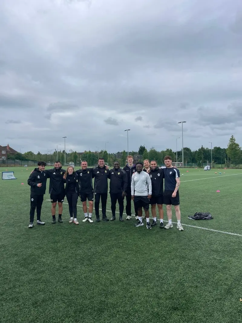 Matico residential camp players celebrating